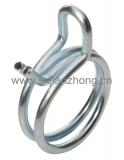 Double Wires Hose Clamp  (W1  White Zinc plated )