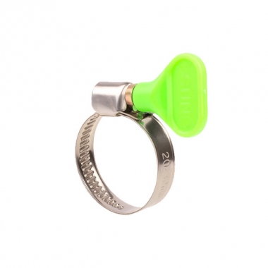 Germany Type Hose Clamp With butterfly green Plastic Handle