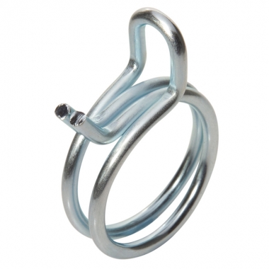 Double Wires Hose Clamp  (W1  White Zinc plated )