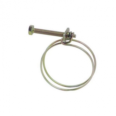 Double Wires Hose Clamp  (W1  Yellow Zinc plated )